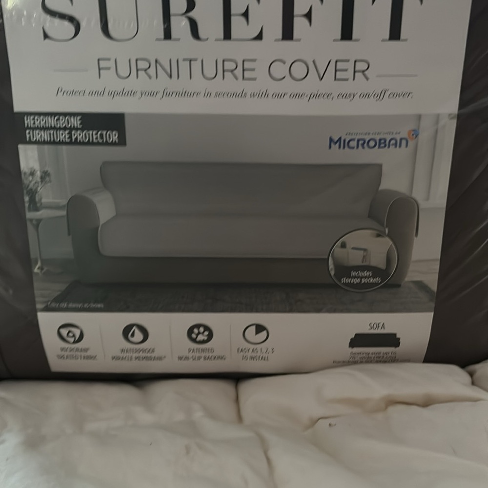 Sure fit coach cover chocolate brown